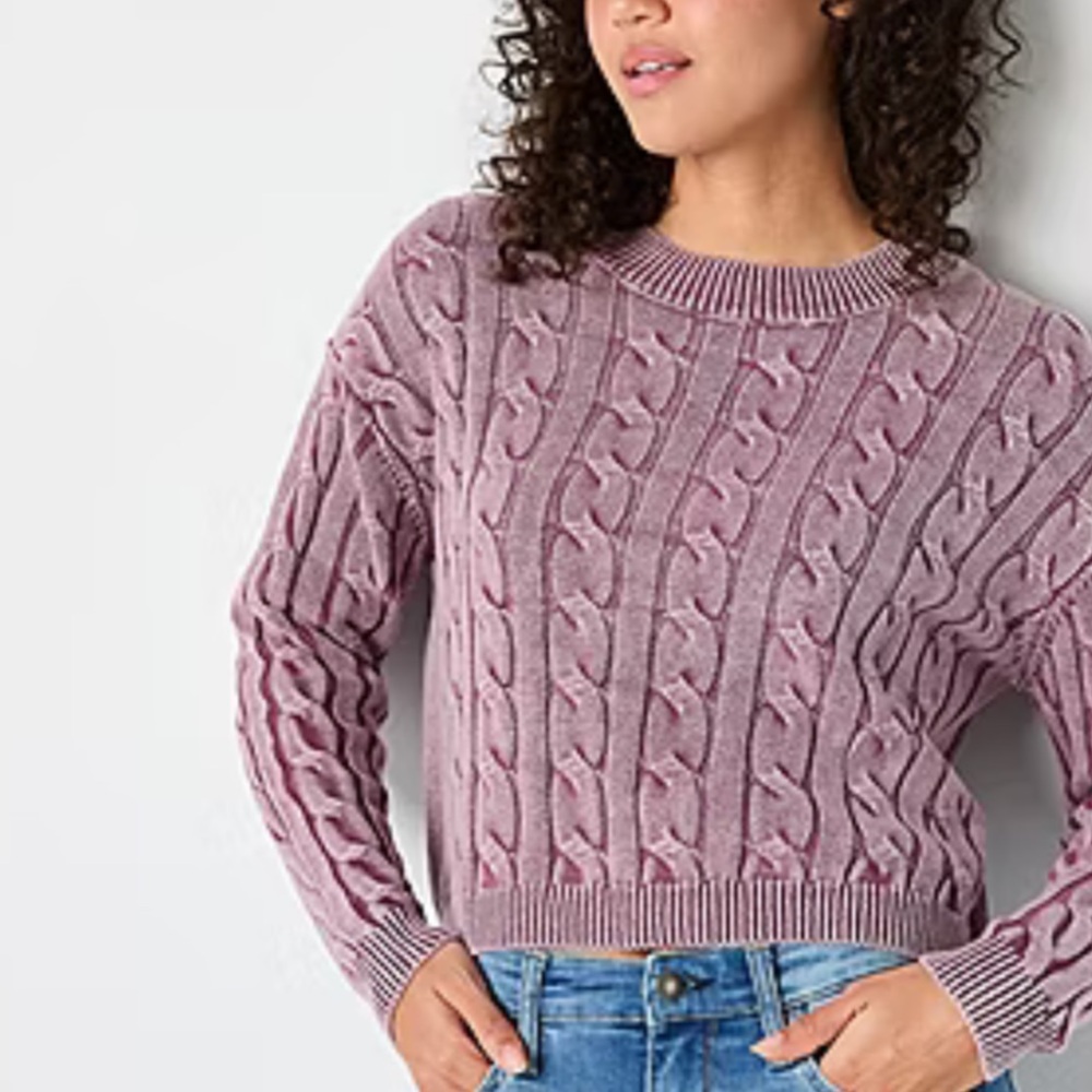 Arizona Womens Long Sleeve Pullover Sweater